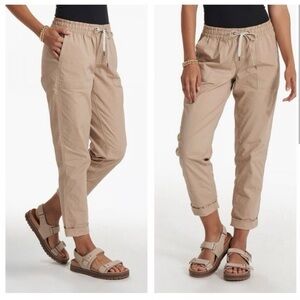 Vuori Vintage Ripstop Jogger Pants Coconut Organic Cotton L Preppy Gorpcore